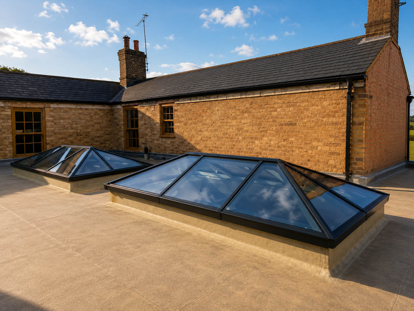 Roof lantern installation