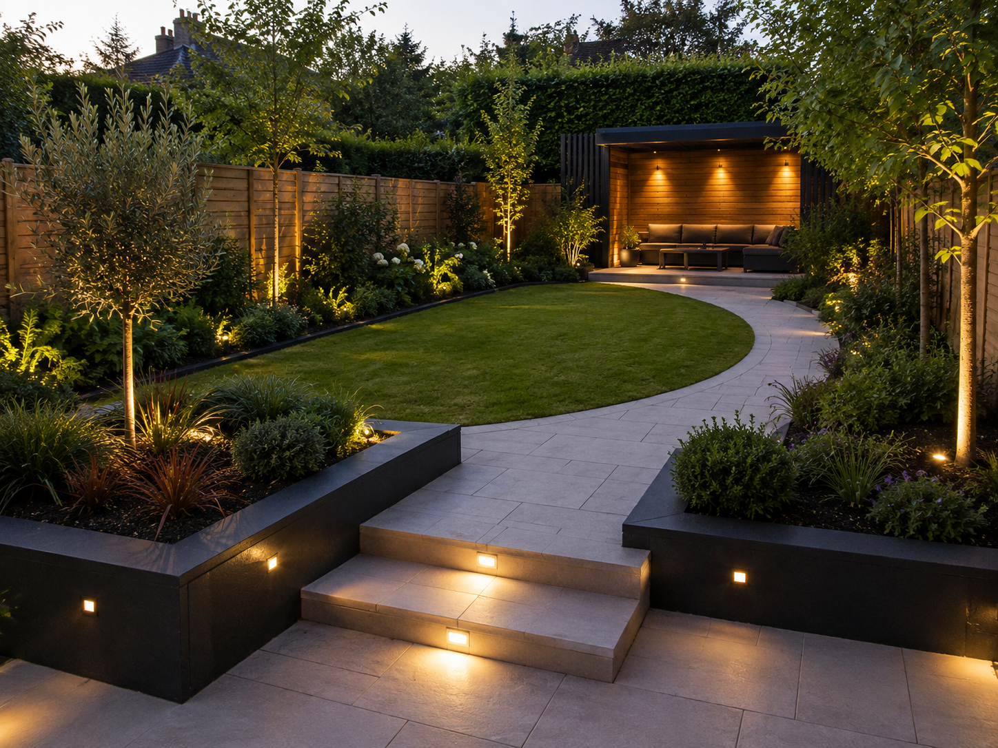 Garden landscaping project